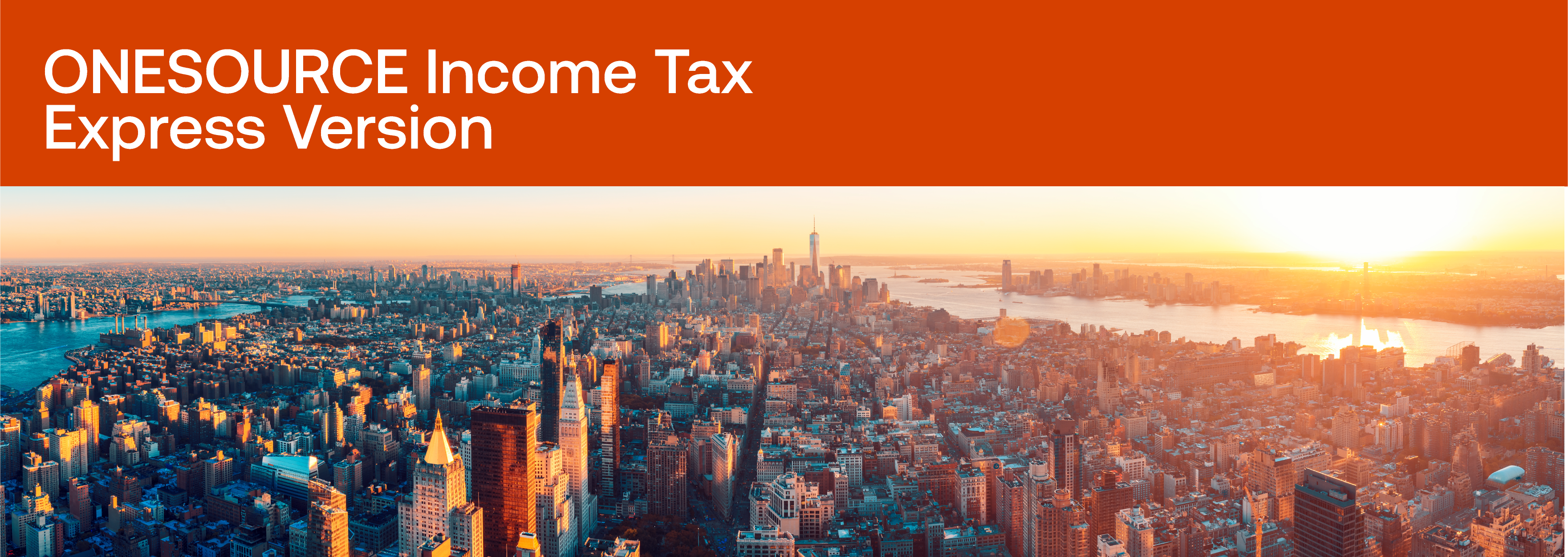ONESOURCE Income Tax Express - RS Product Banner